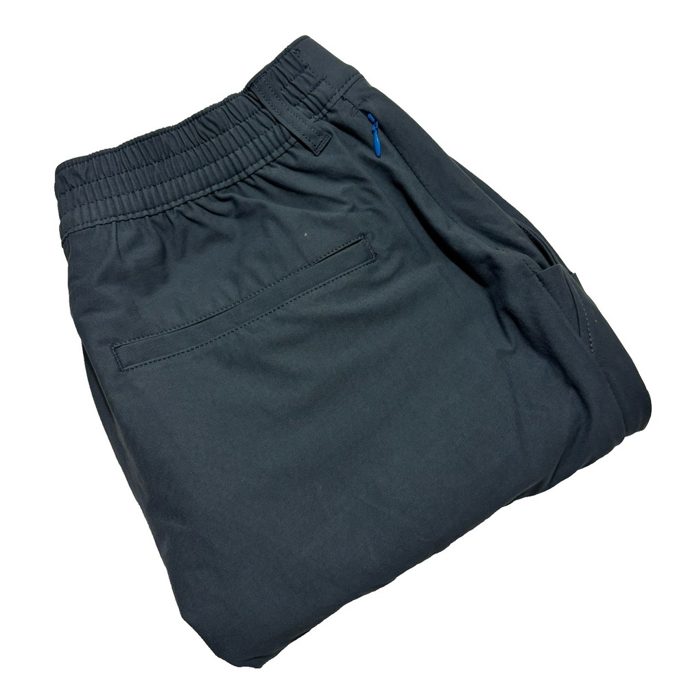 Mugsy Steel Travelers Pants Men 35x30 Blue Stretch Lightweight Travel Chino Golf